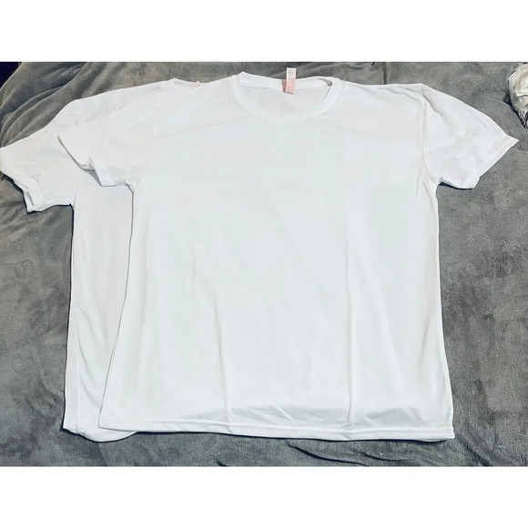 NWOT 2 Size XL‎ Unisex Short Sleeve Polyester Tees Top Causal Sublimation - Picture 1 of 4